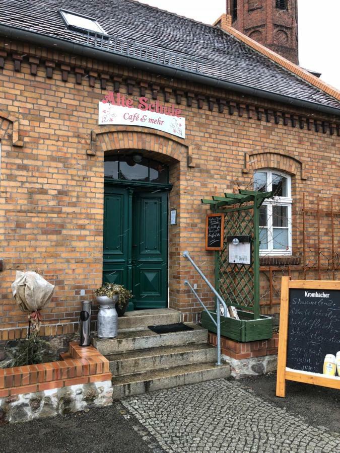 Alte Schule Cafe Und Pension Drehna Ngoại thất bức ảnh